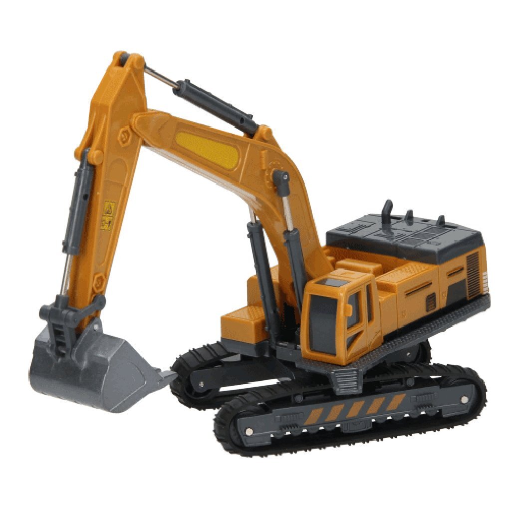 Metal World Tracked Excavator 1:55 Yellow/Black