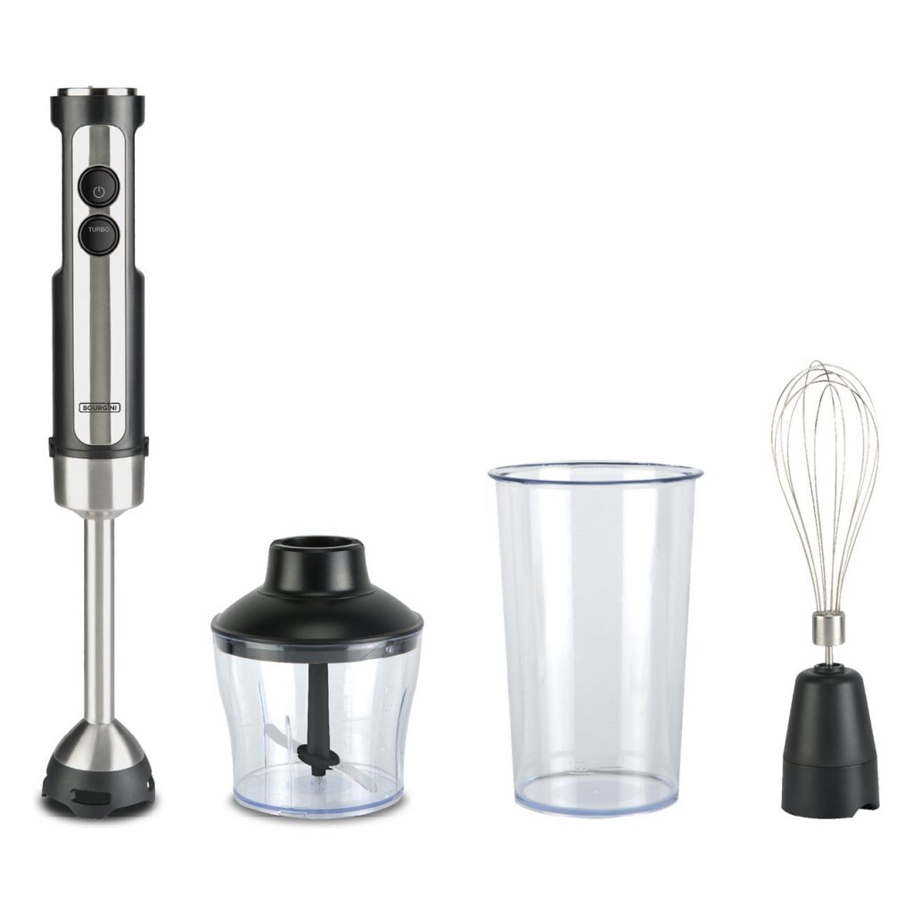 Bourgini Classic Hand Blender Set Stainless Steel/Black