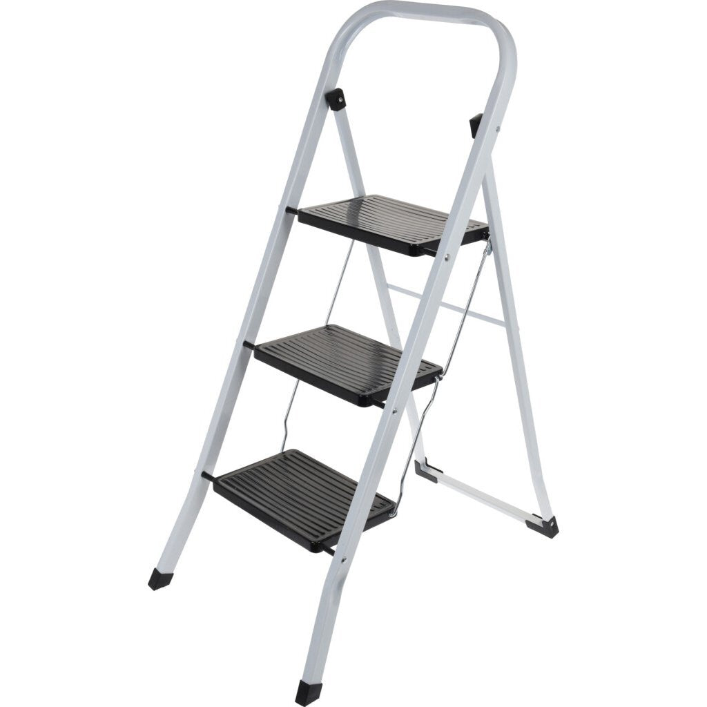 3-Step Folding Metal Kitchen Step Stool