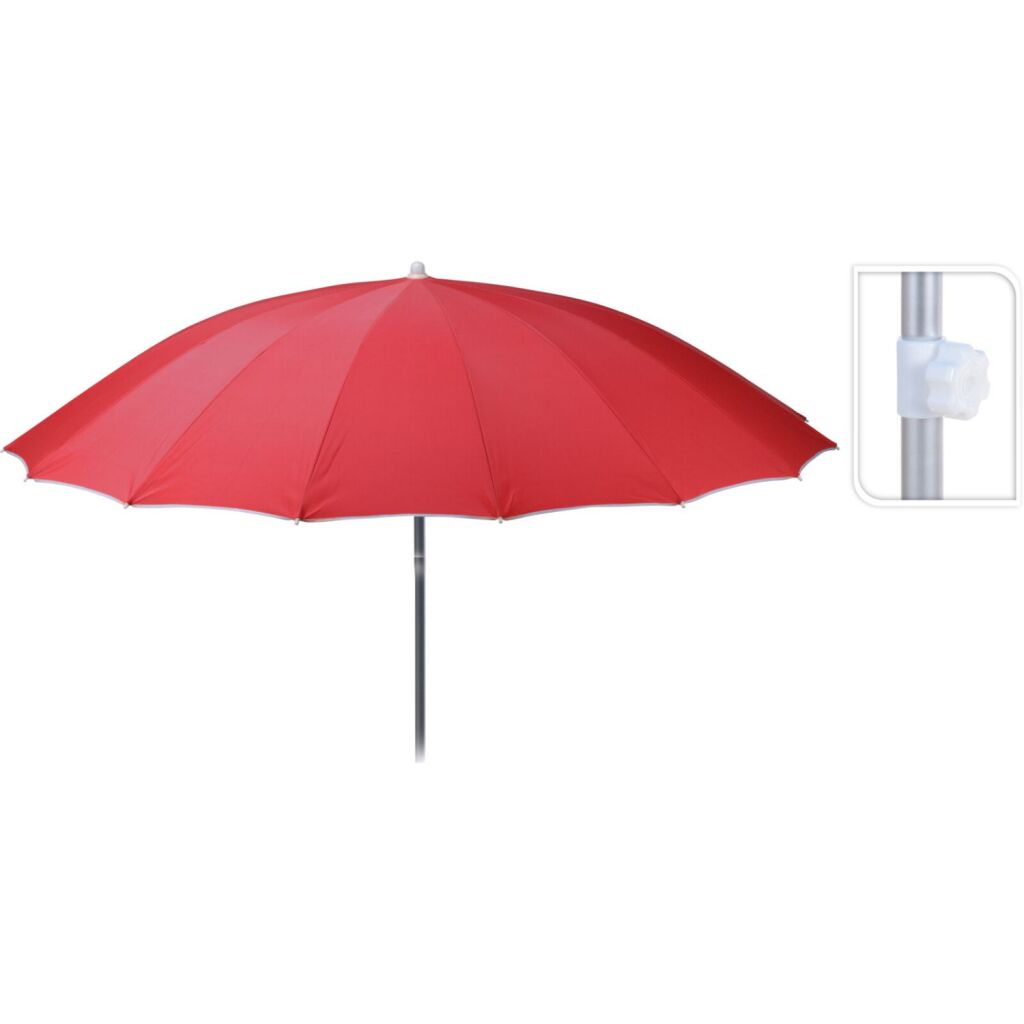 Tom Parasol Shanghai 240 cm Red - Aluminum Frame for Stability