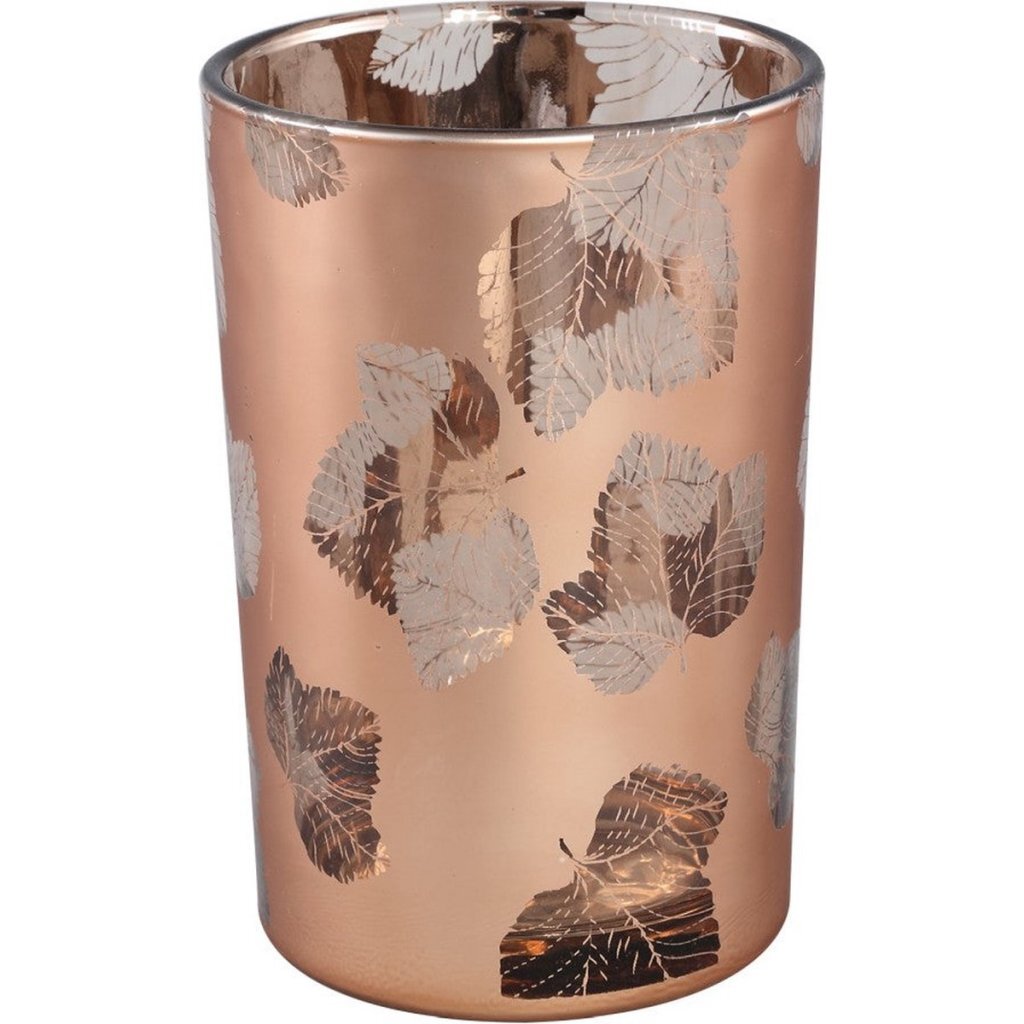 PTMD Mexxy Glass Lantern 12x18 cm Bronze