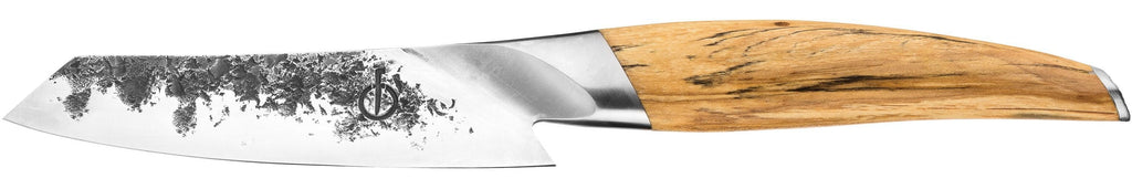 Couteau Santoku - FORGED - KATAI - Acier VG10 - Manche en bois de racine - L 14 cm afbeelding 4