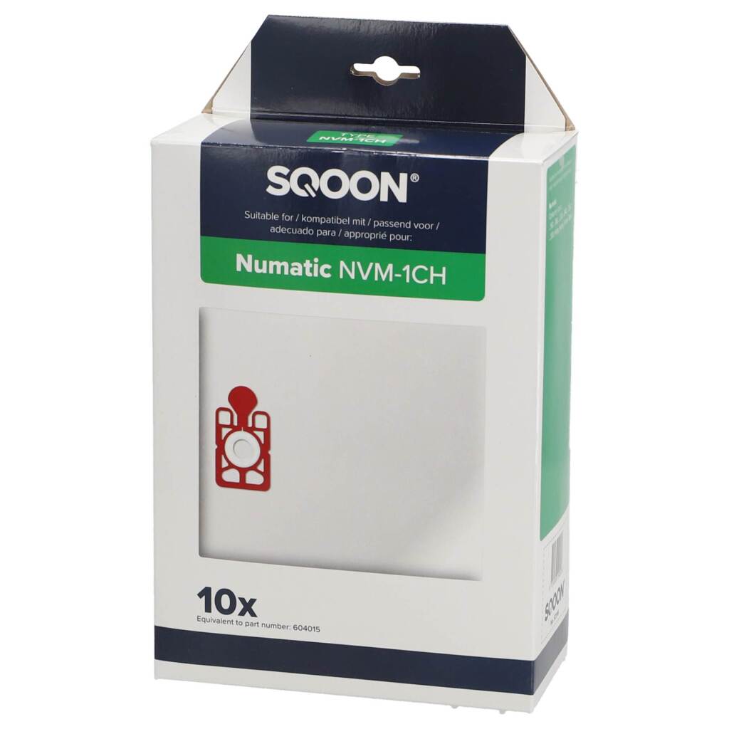 Sqoon Numatic NVM-1CH Vacuum Cleaner Bags 10 Pieces