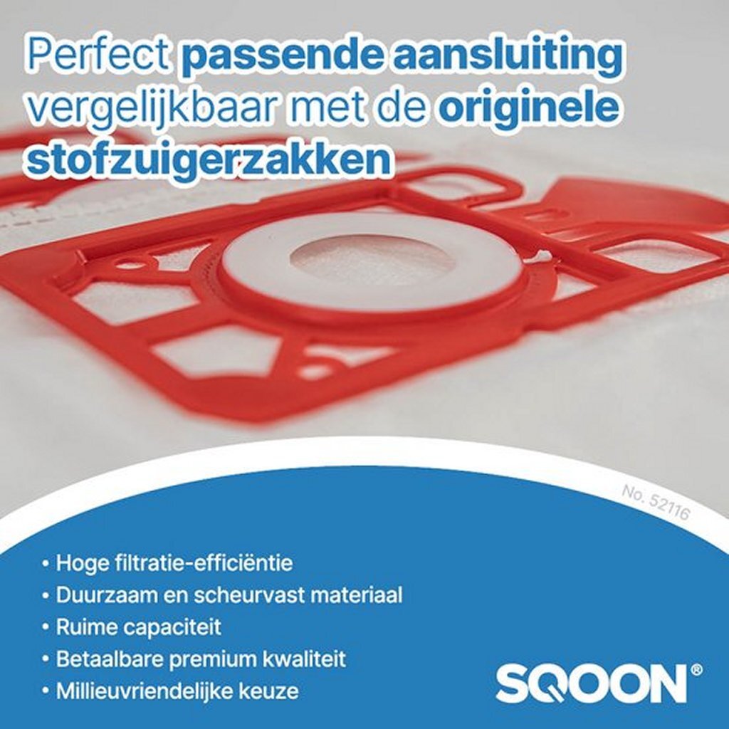 Sqoon Numatic NVM-1CH Vacuum Cleaner Bags 10 Pieces