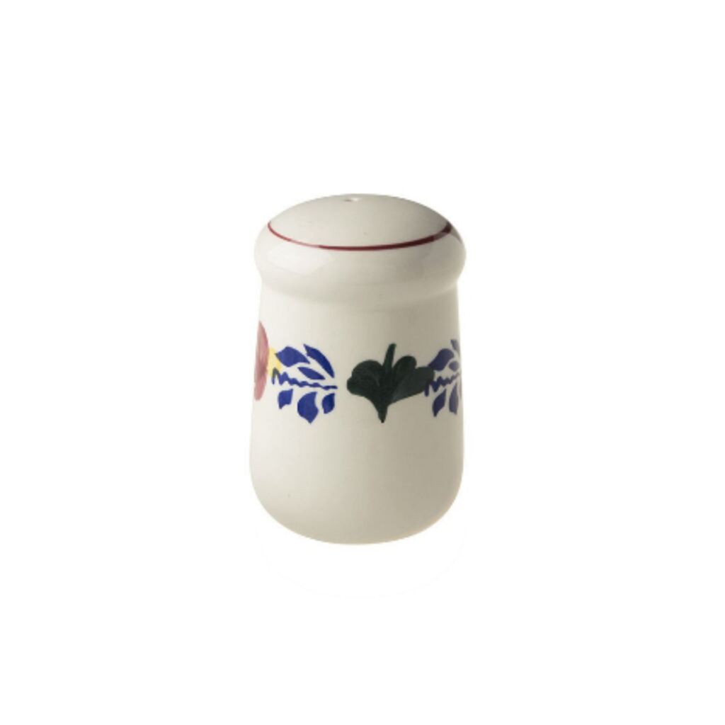 Royal Boch Boerenbont Salt Shaker - Traditional Dutch Design - Earthenware - White