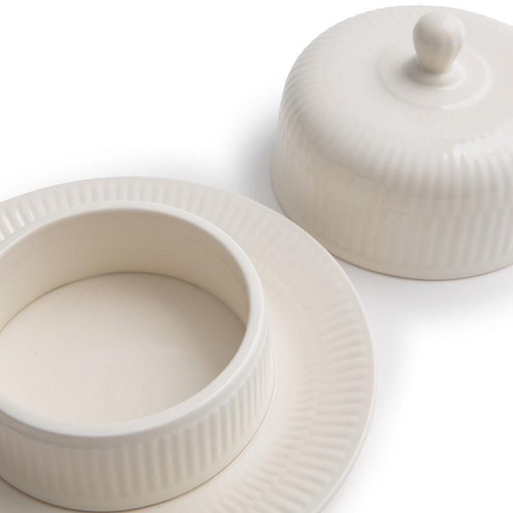 Royal Boch Vienne Butter Dish Earthenware White