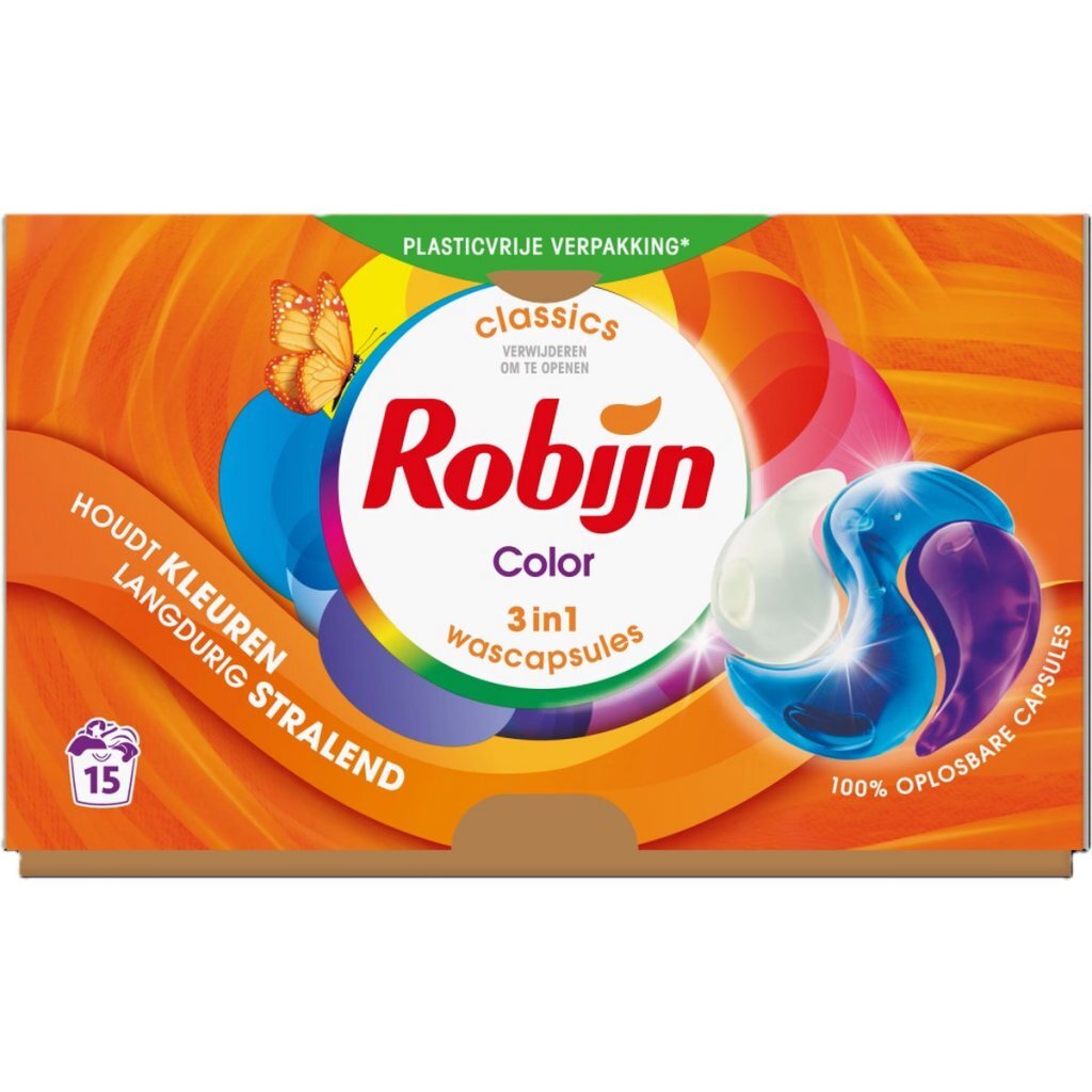 Robijn 3in1 Color Laundry Capsules 15 Pieces