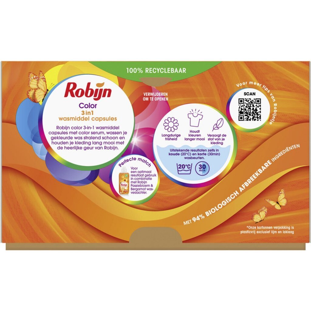 Robijn 3in1 Color Laundry Capsules 15 Pieces