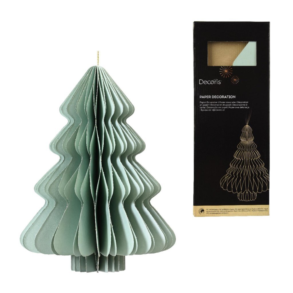 Decoris Paper Tree 30x40 cm Mint Green