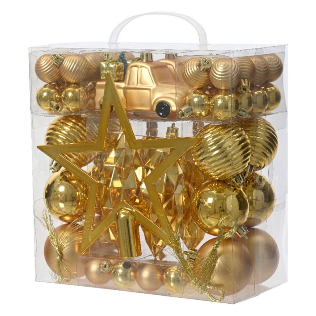 Decoris Christmas Tree Decoration 67-piece Gold