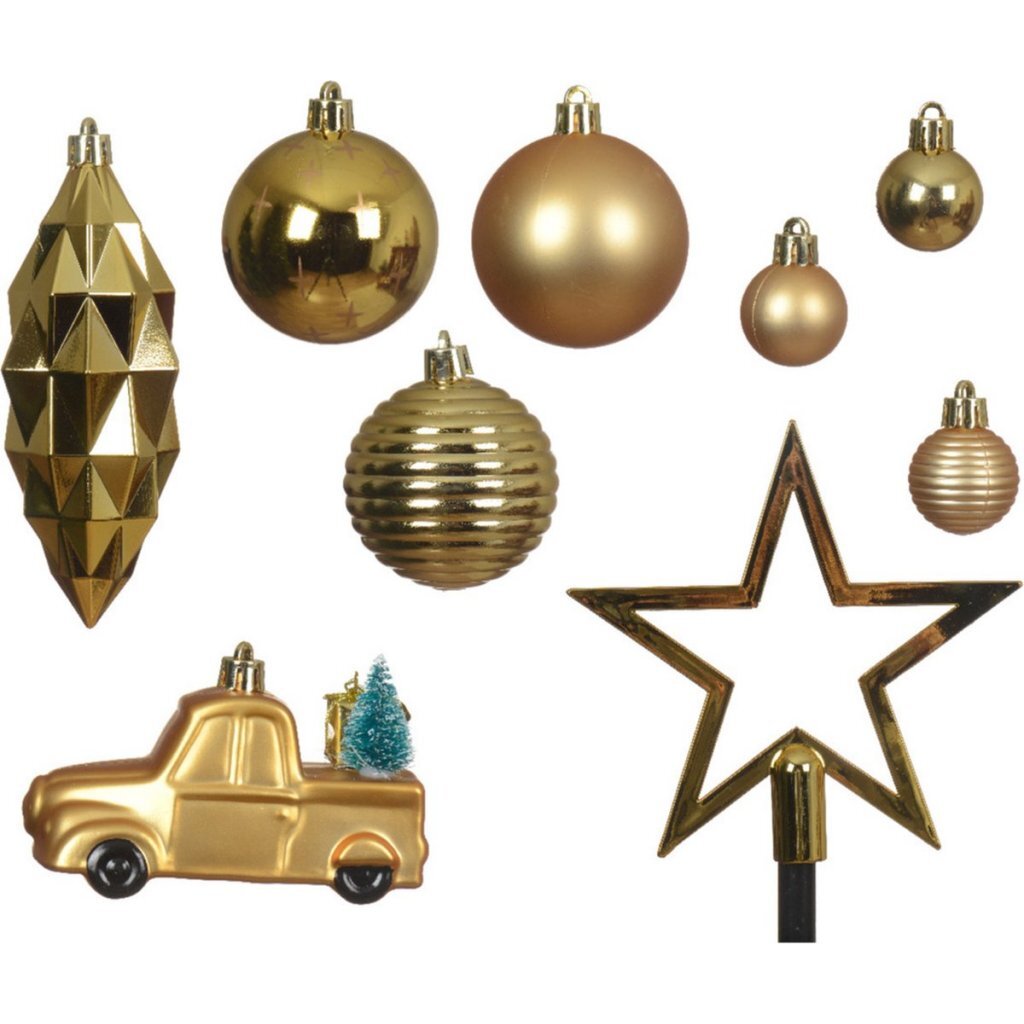Decoris Christmas Tree Decoration 67-piece Gold