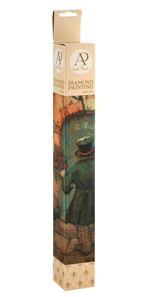 Grafix Diamond Painting Anton Pieck Man Met Rozen 40x50cm afbeelding 3