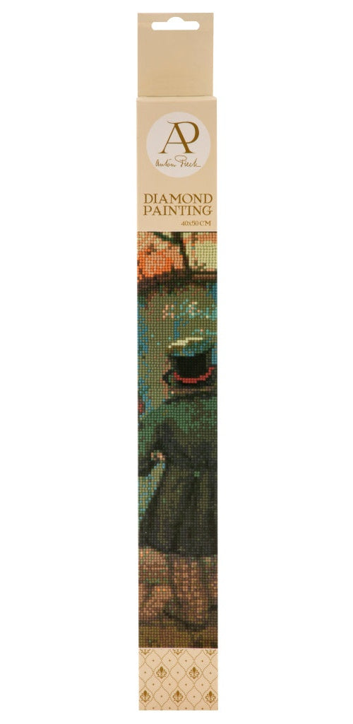 Grafix Diamond Painting Anton Pieck Man Met Rozen 40x50cm afbeelding 5