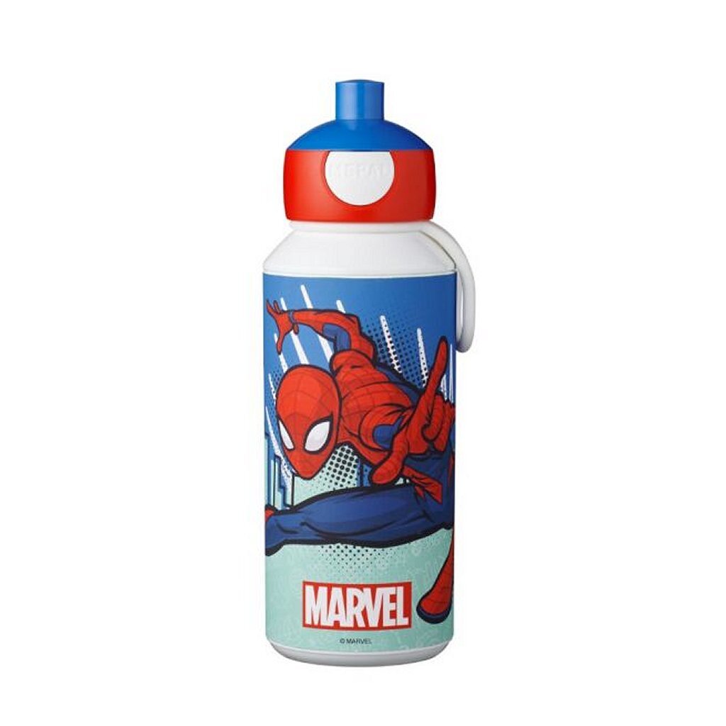 Mepal Pop-Up Drinking Bottle Spiderman - 400 ml Capacity