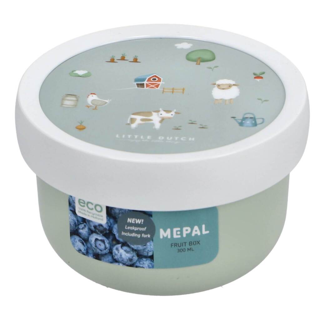 Mepal Campus Fruit Box 300 ml Green/White Little Dutch Farm