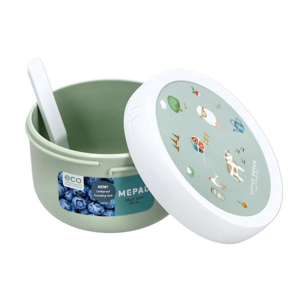 Mepal Campus Fruit Box 300 ml Green/White Little Dutch Farm