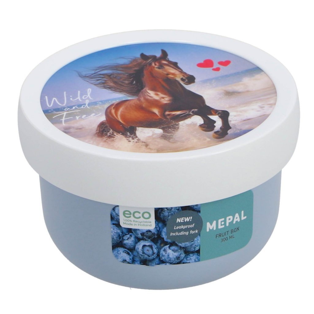 Mepal Campus Fruit Box 300 ml Wild Horse White/Blue