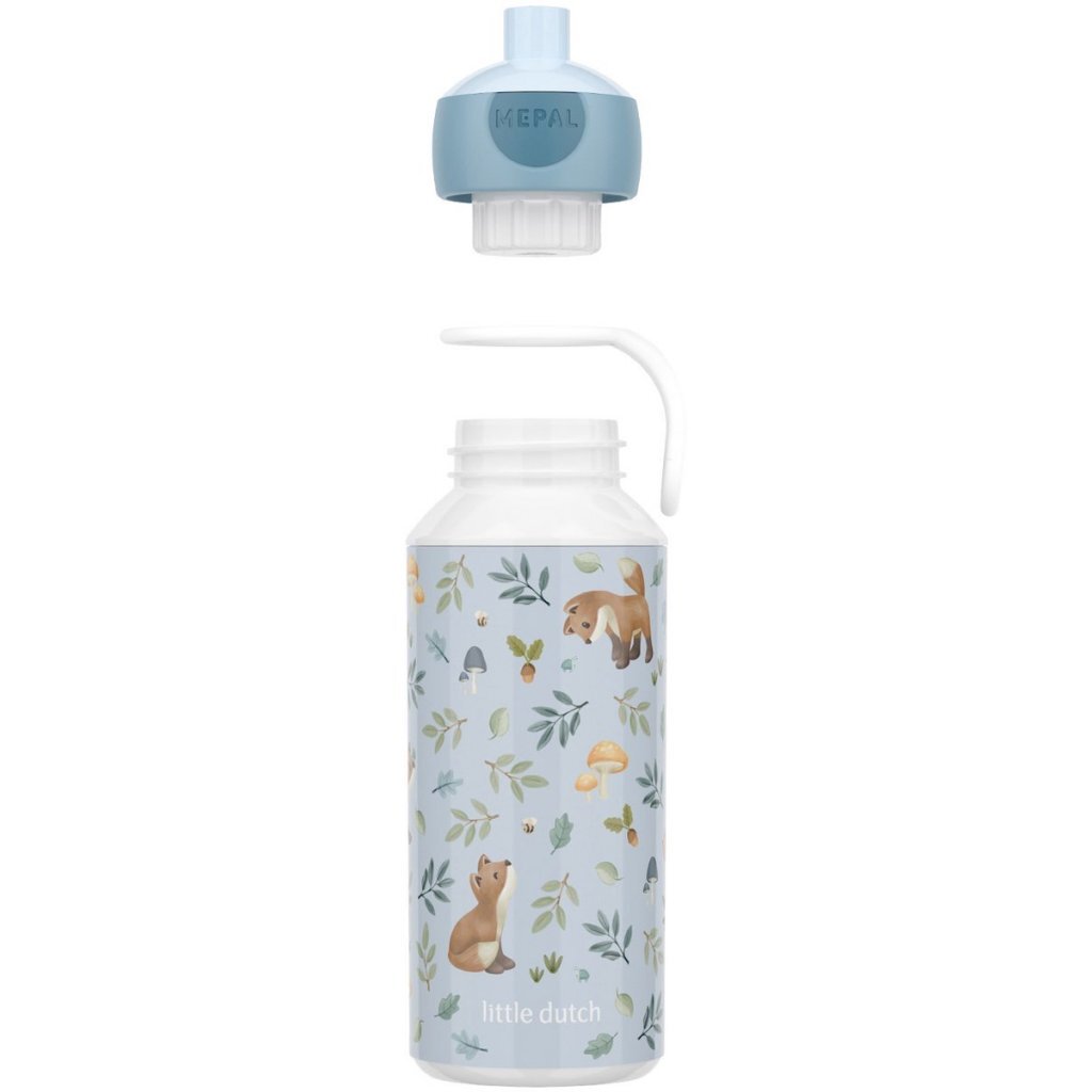 Mepal Pop-Up Drinking Bottle Little Dutch Forest Friends 400 ml Blue