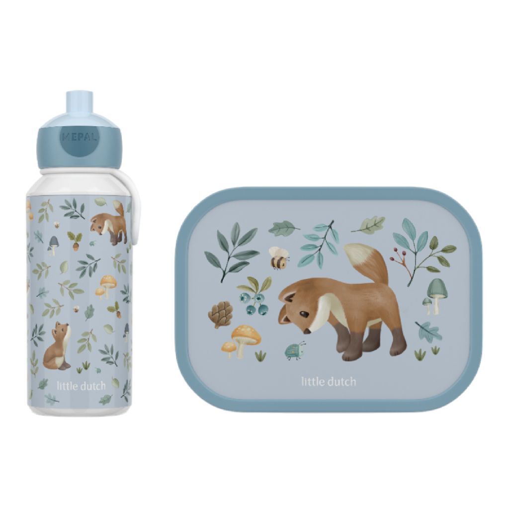 Mepal Little Dutch Forest Friends Lunch Set Blue
