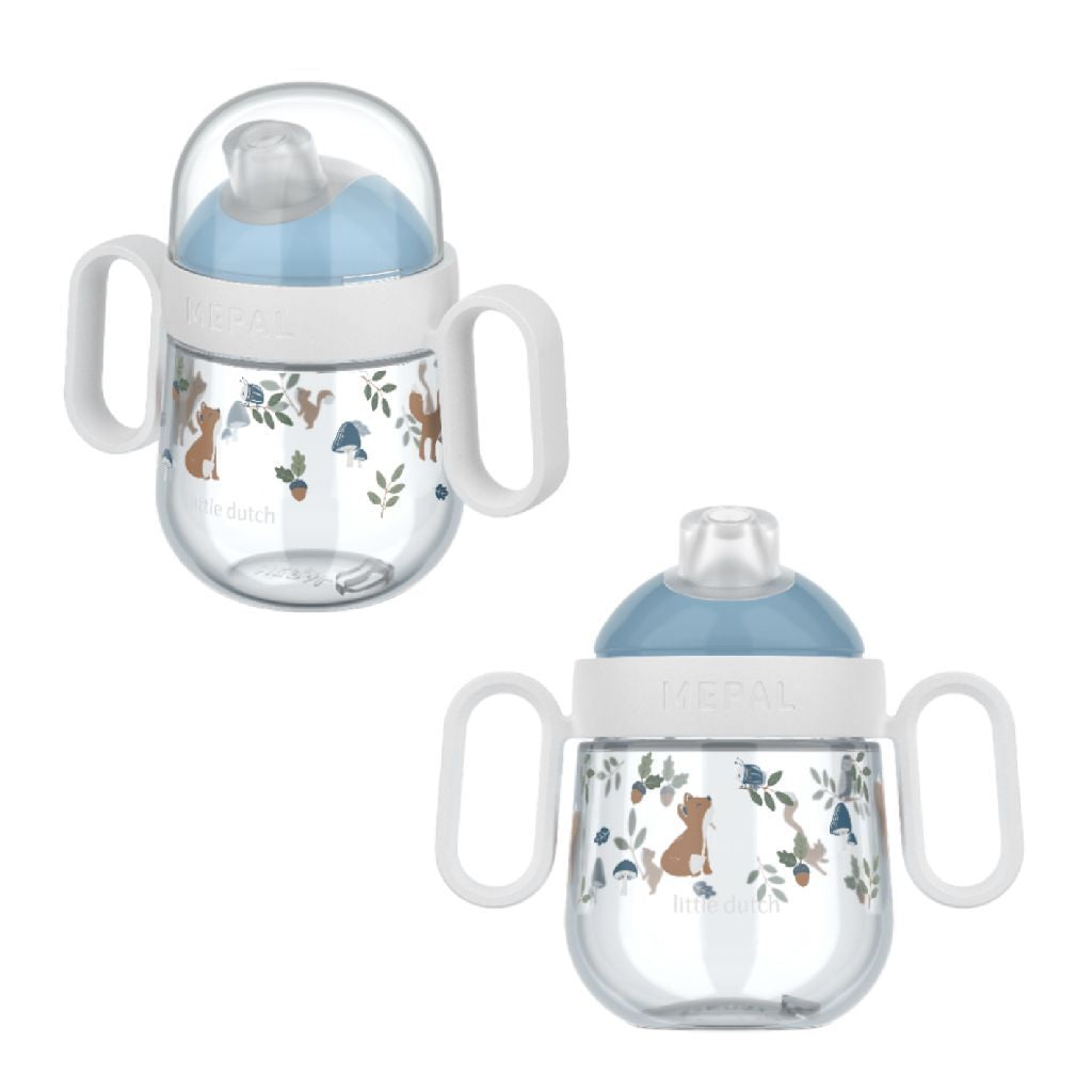 Mepal Little Dutch Forest Friends Leak-Proof Cup Blue/White