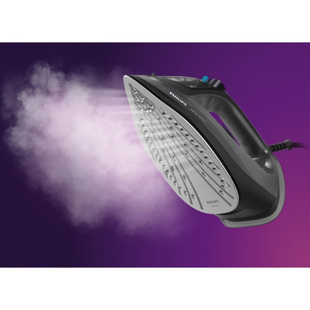 Philips DST3041/80 3000 Series Steam Iron Black - 2600 W - 300 ml Water Tank
