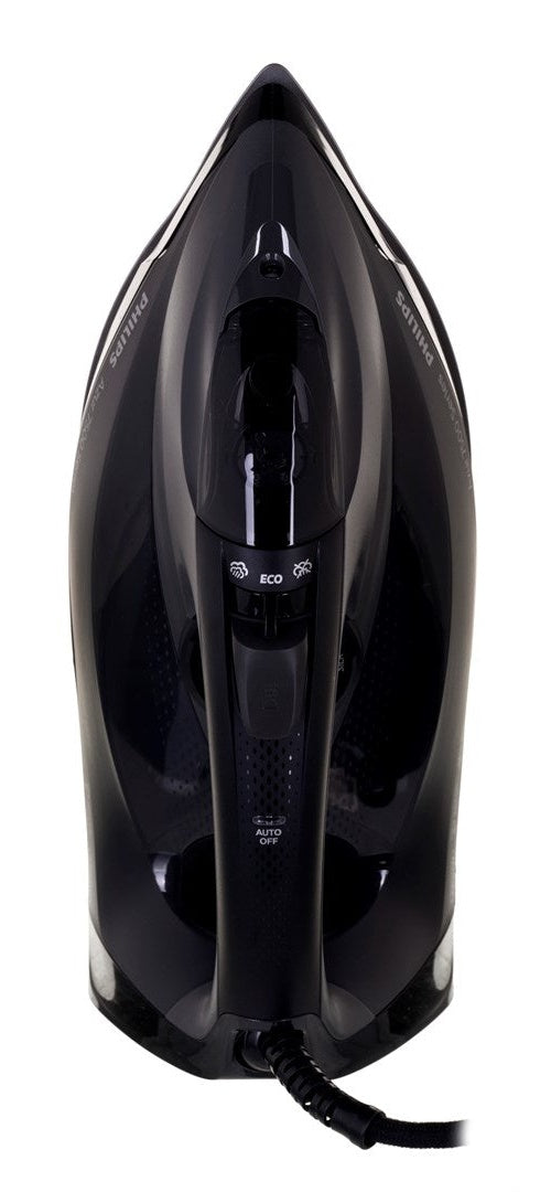 Philips DST7511/80. Typ: Trocken- & Dampfbügeleisen, Material Bügelsohle: SteamGlide Elite-Sohle, Kabellänge: 2 m. Leistung: 3200 W, AC Eingangsspannung: 240 V. Breite: 128,8 mm, Tiefe: 319,5 mm, Höhe: 153,3 mm (DST7511/80) afbeelding 4