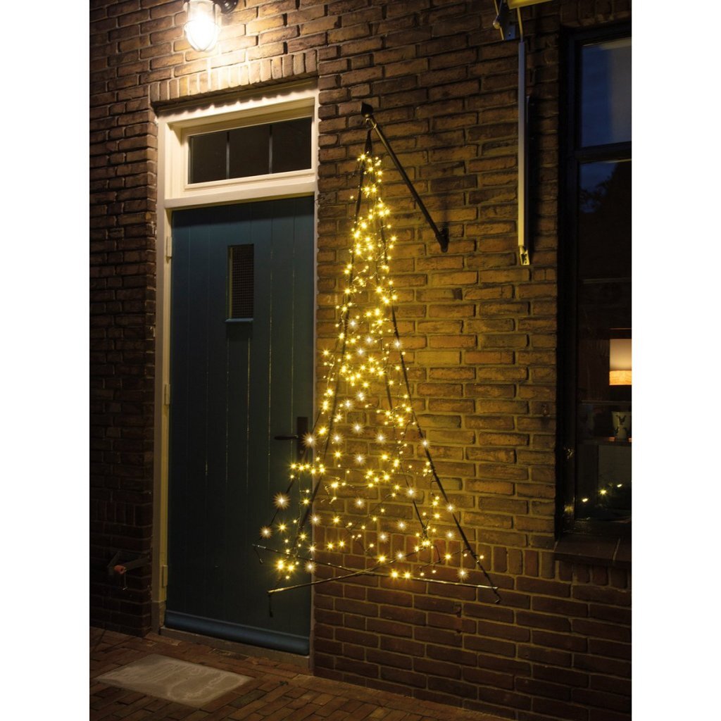 Fairybell Hanging LED Christmas Tree 150 cm 240 LEDs Warm White Light Black