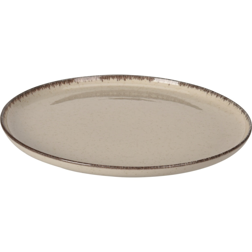 Porcelain Plate Dia 270xh25mm Beige