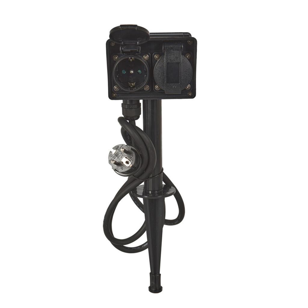 FX Control Garden Socket with Timer Black