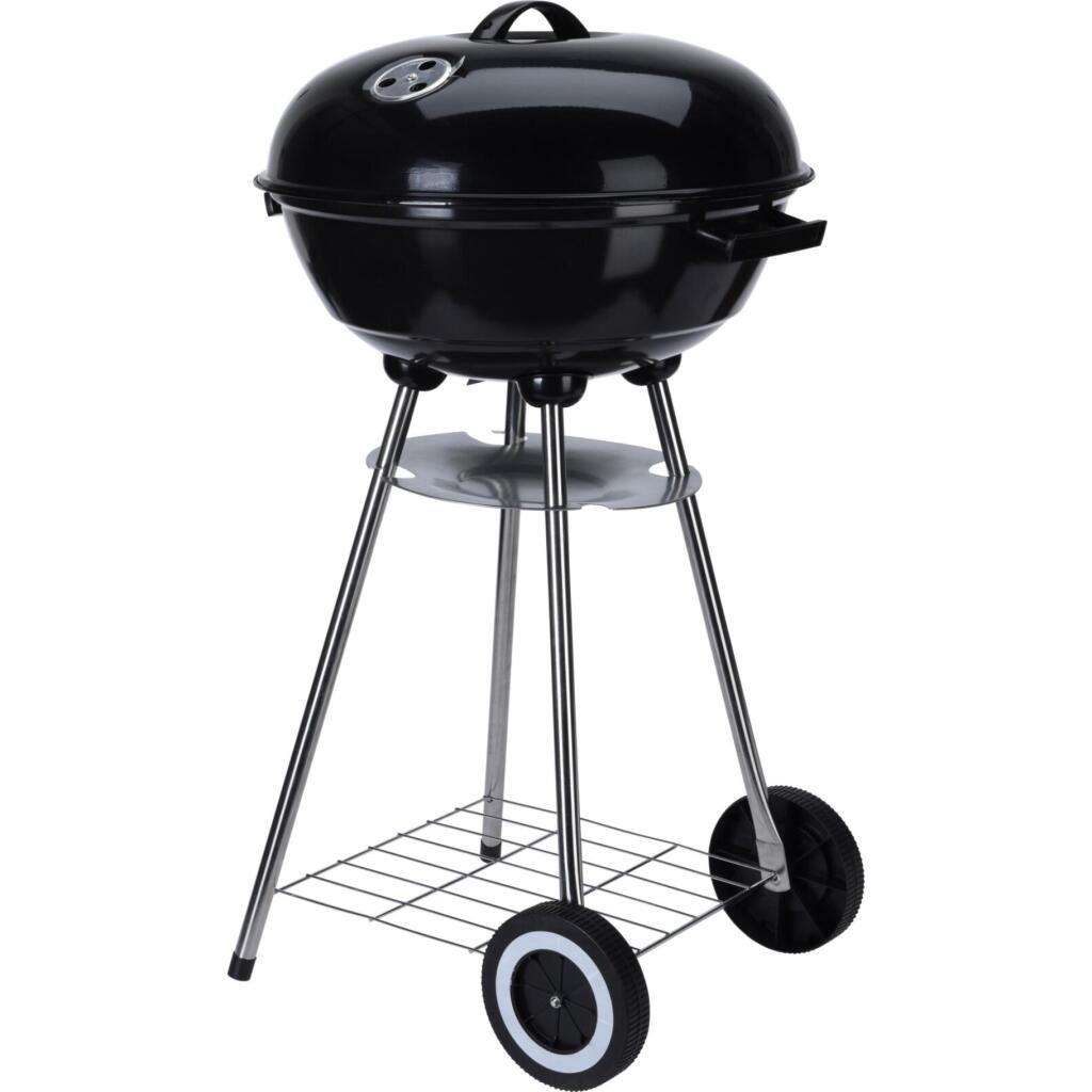 Grill King Charcoal Barbecue on Wheels 46 cm Black