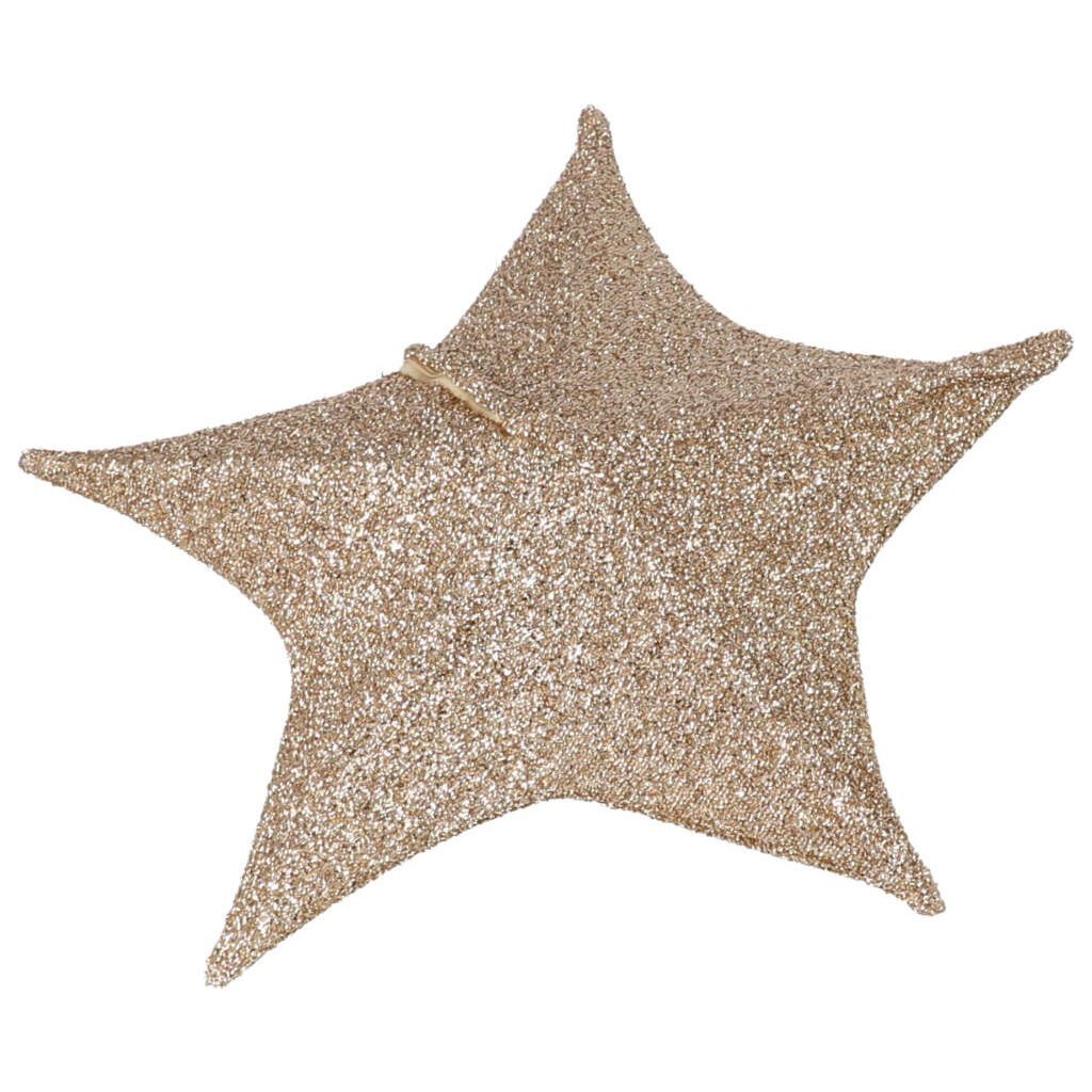 Decorative Fabric Christmas Star 50 cm - 30 LEDs Gold
