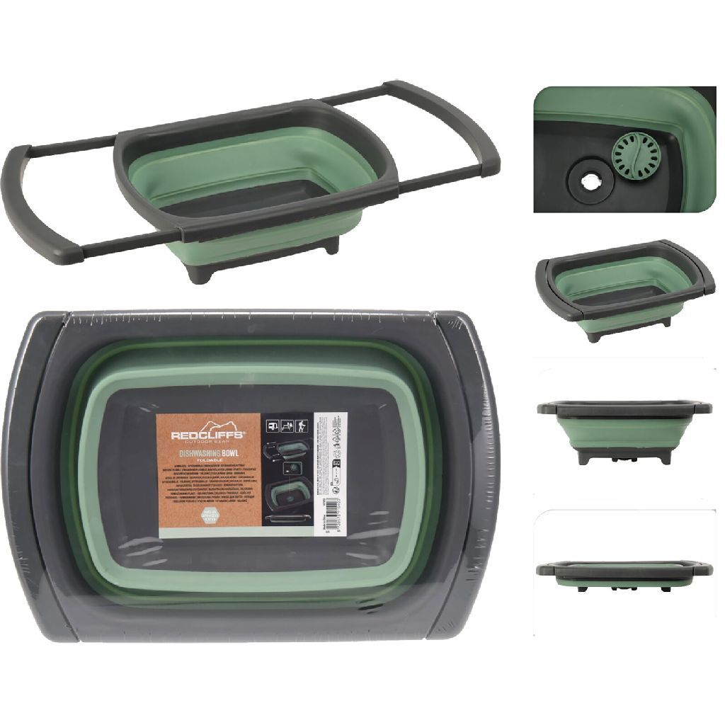 Redcliffs Foldable Washbasin 29x5.5x26 cm Green/Anthracite