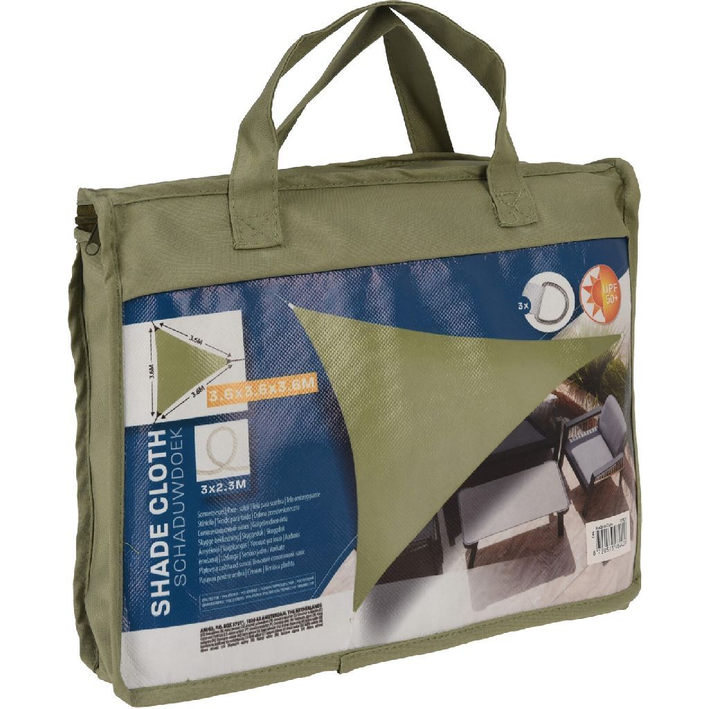Shade Cloth 360x360x360 cm Green with Grommets
