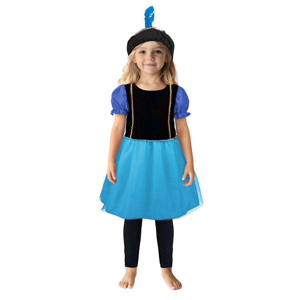 Sinterklaas Helper Dress 98-104 - Purple/Blue