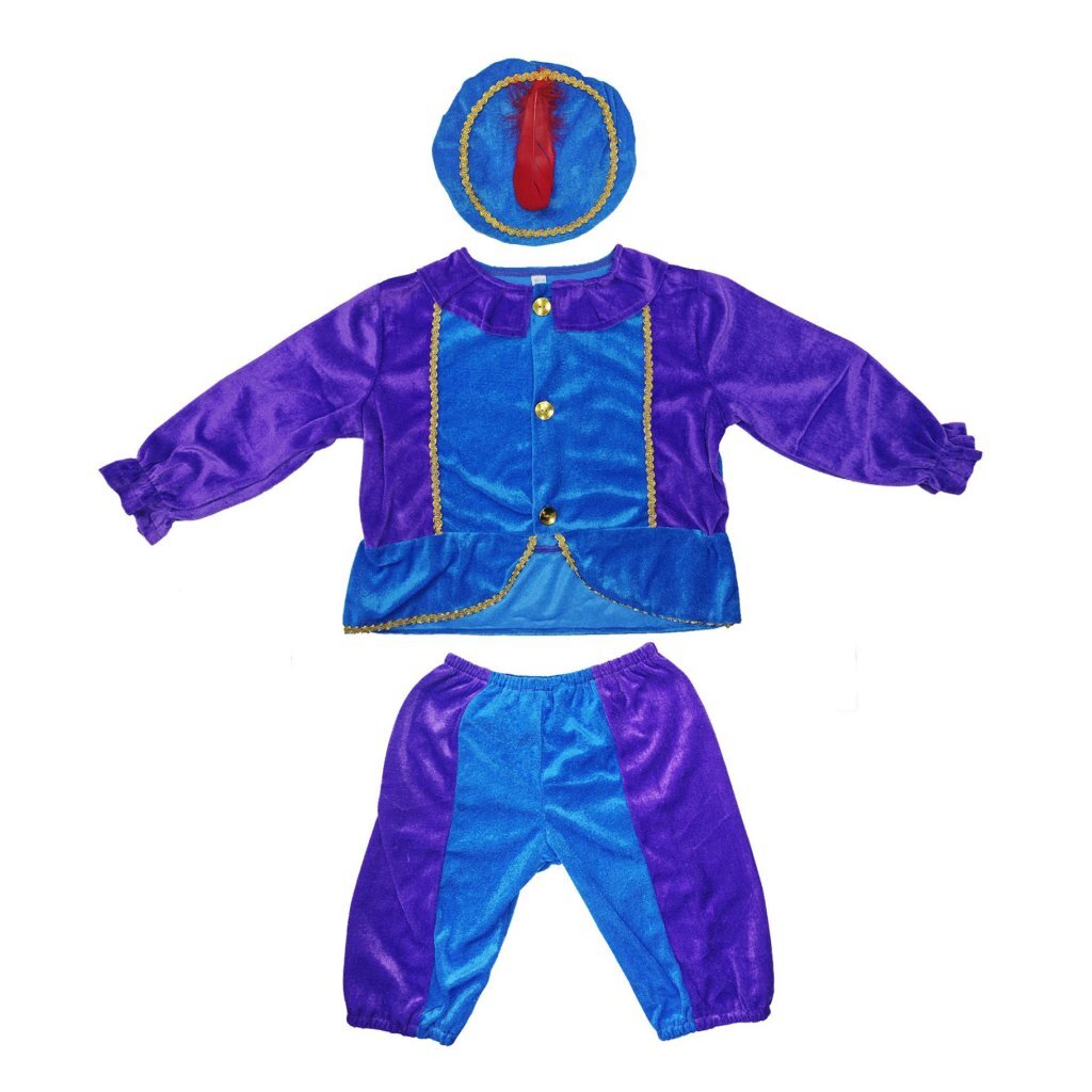 Pietenpak 98-104 Paars/Blauw