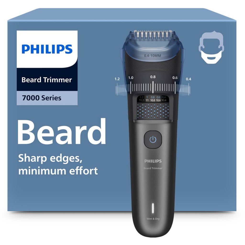Philips Beard Trimmer Black/Blue BT7665/15