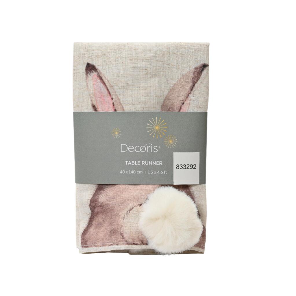 Decoris Rabbit Table Runner 40x140 cm Polyester