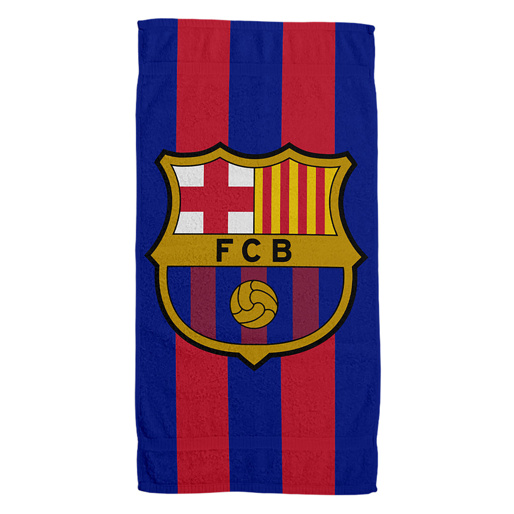 FC Barcelona Bath Towel 100x180 cm Blue/Red