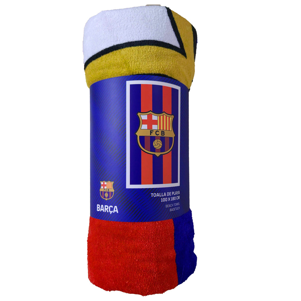 FC Barcelona Bath Towel 100x180 cm Blue/Red
