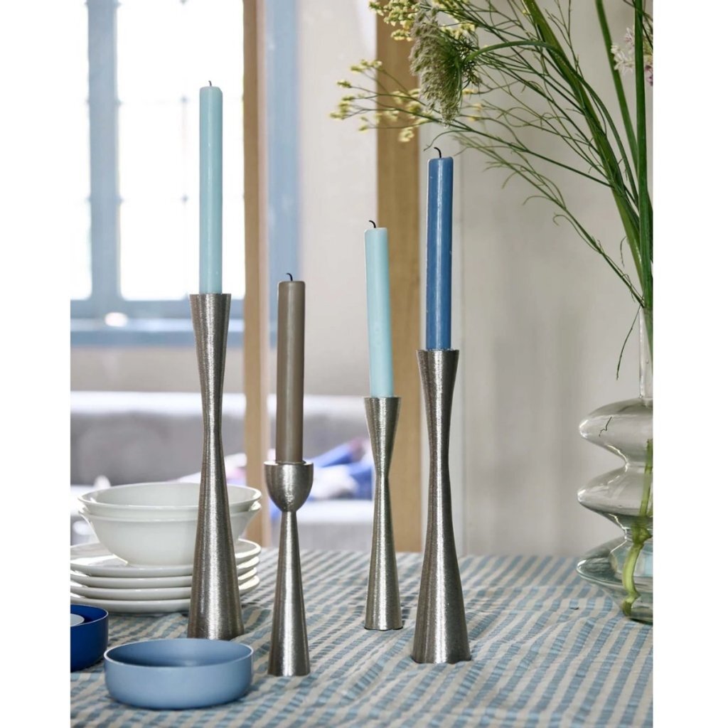 VTwonen Metal Candle Holder 5x30x4 cm Silver