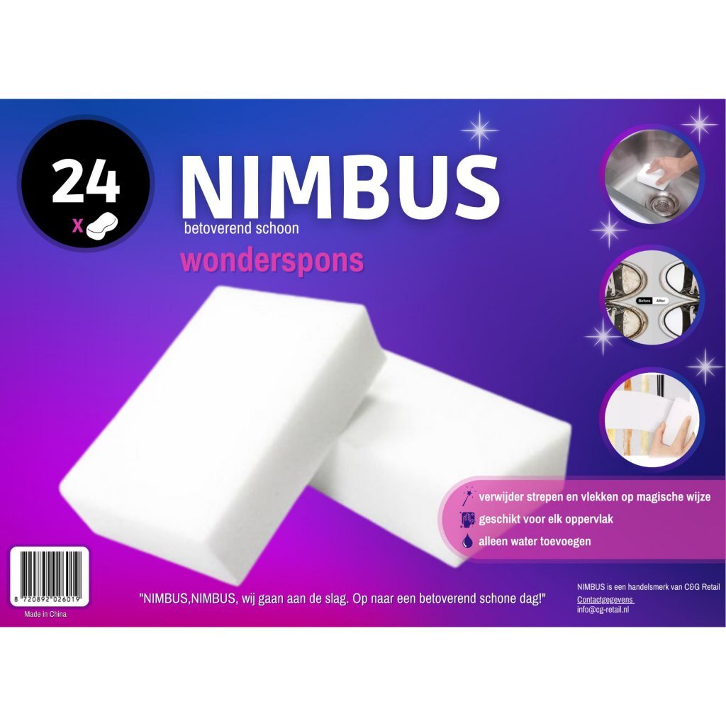 Nimbus Wonder Sponge 24 Pieces