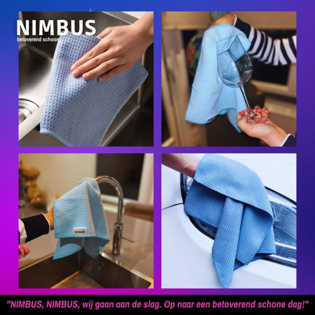 Nimbus Magic Drying Towel 60x40 cm Blue - High-Quality Microfiber