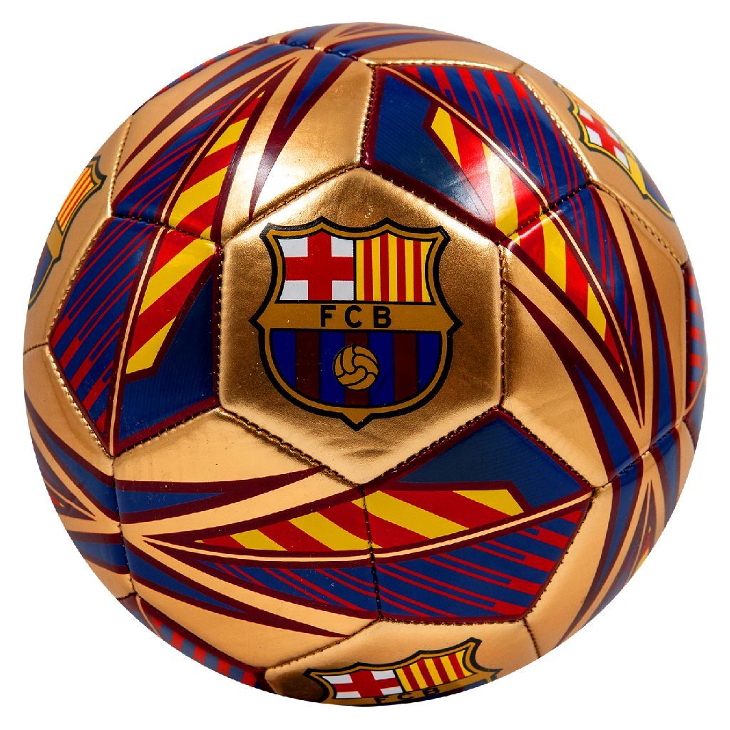 Football FC Barcelona Pitch Size 5 Gold