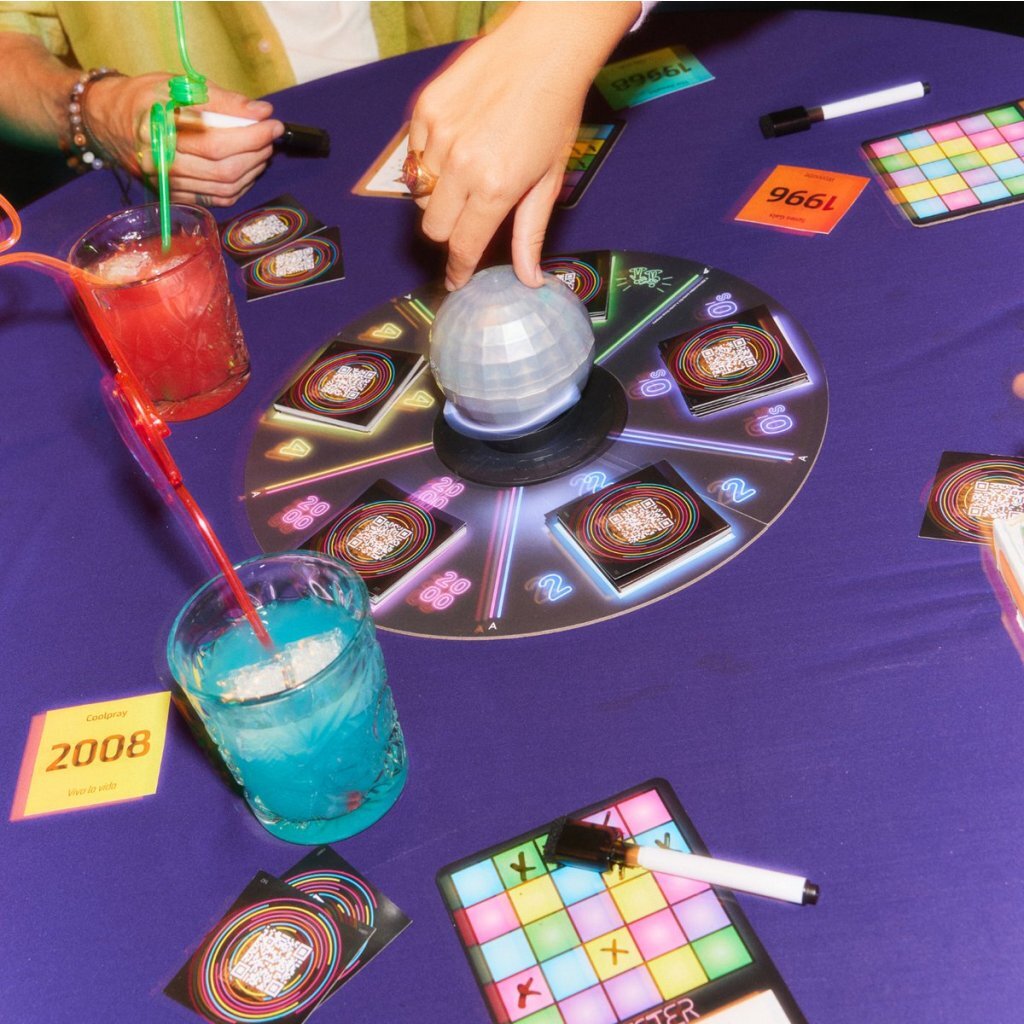 Jumbo Hitster Bingo Party Game with Disco Ball