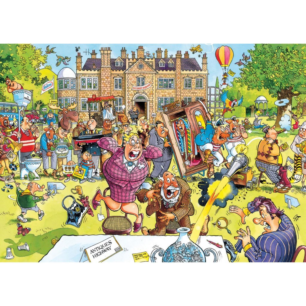 Jumbo Puzzle Wasgij Retro Original 10 Antique Hunt 1000 Pieces