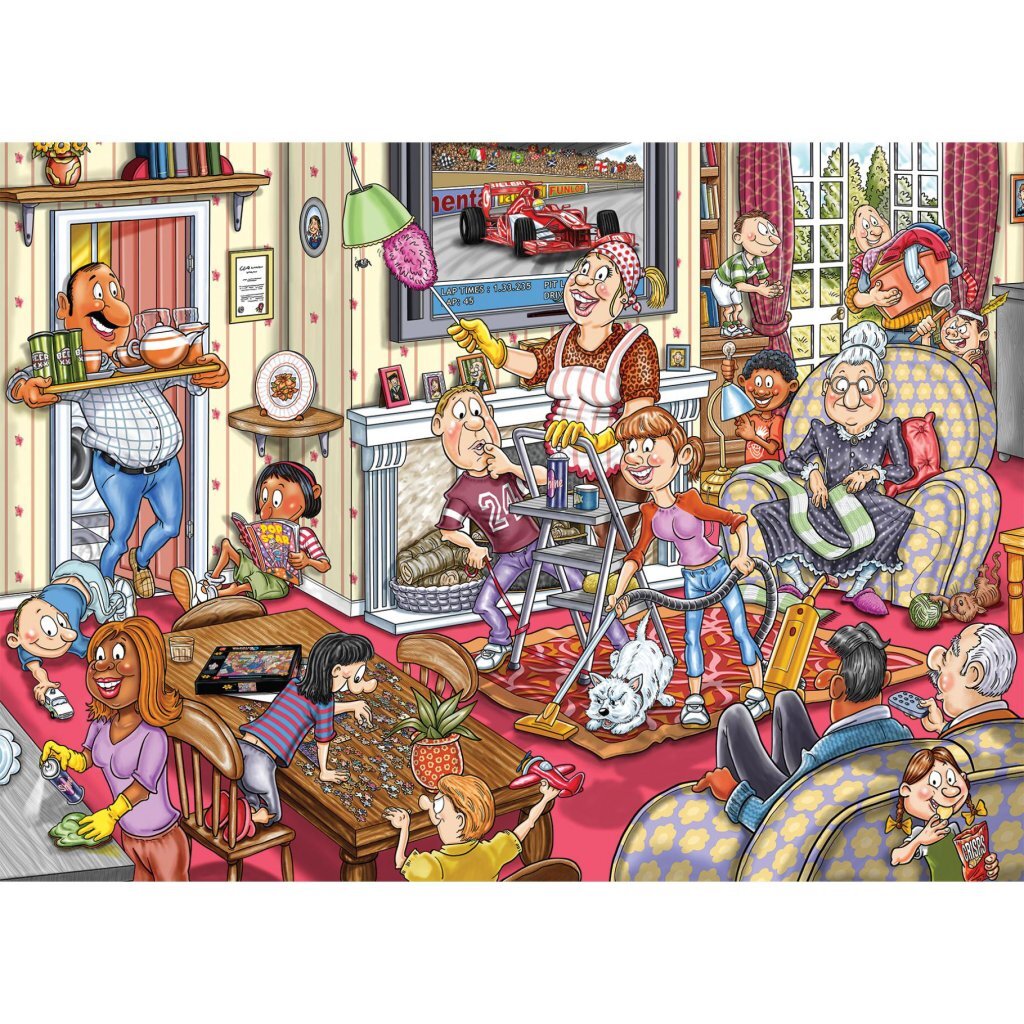 Jumbo Puzzle Wasgij Retro Mystery 10 Spring Cleaning 1000 Pieces