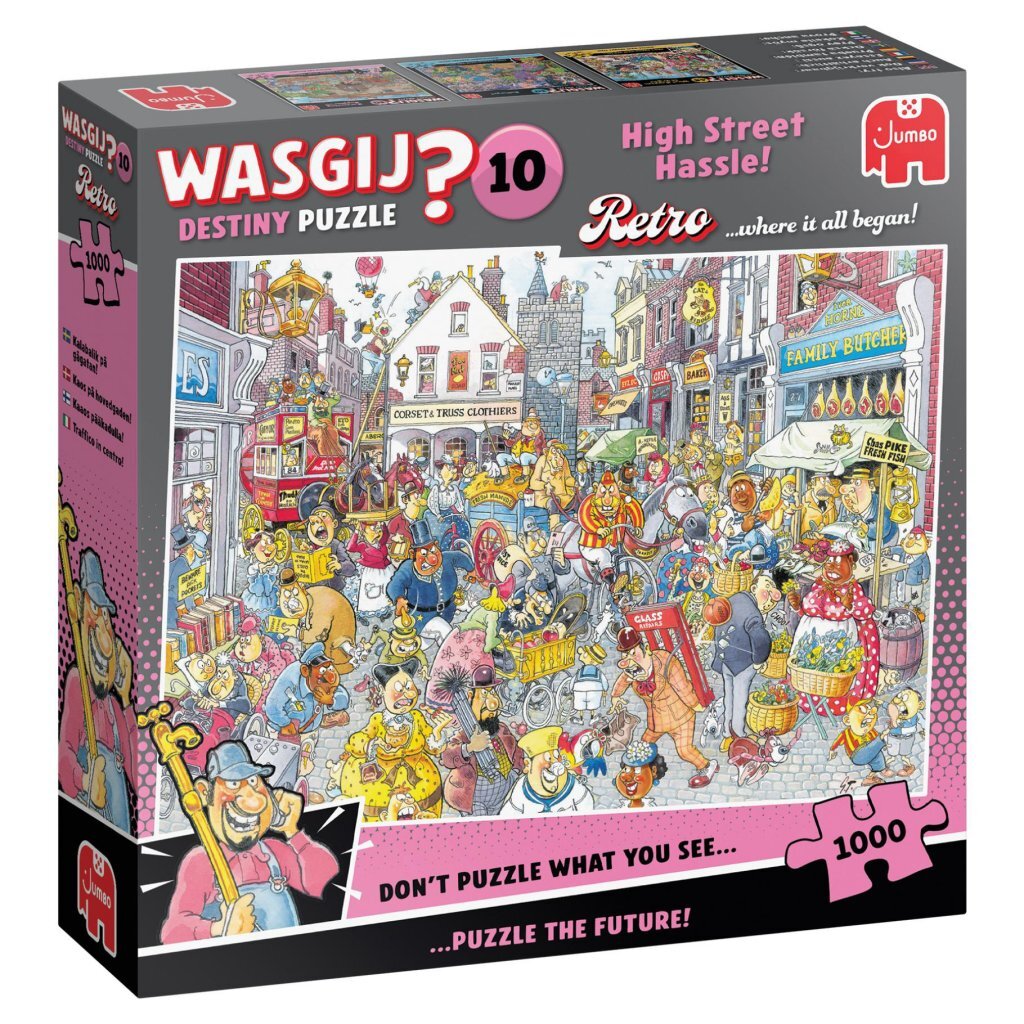 Jumbo Puzzle Wasgij Retro Destiny 10 Chaos in the Shopping Street 1000 Pieces