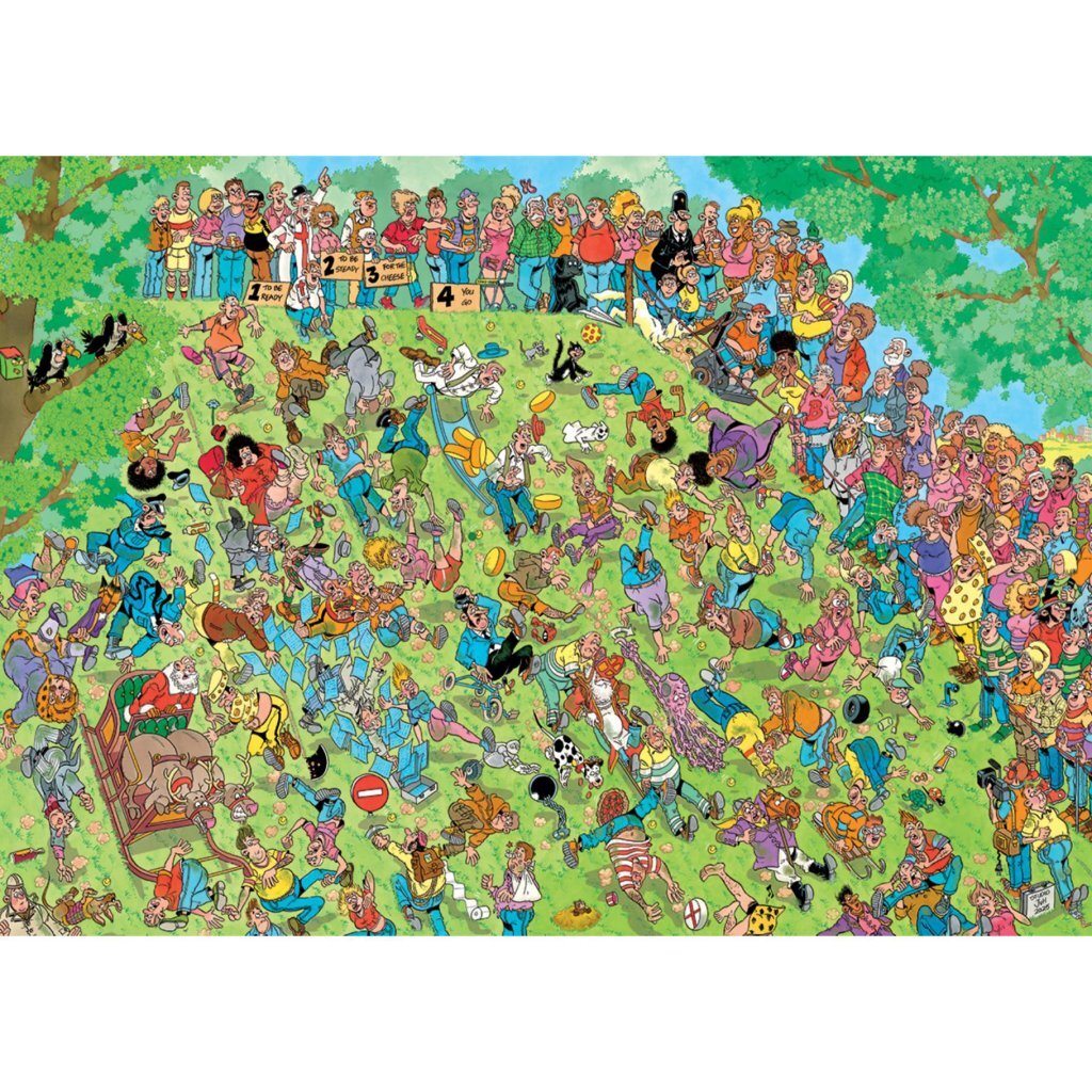 Jumbo Puzzle Jan van Haasteren Grab Your Cheese! 1000 Pieces + Poster
