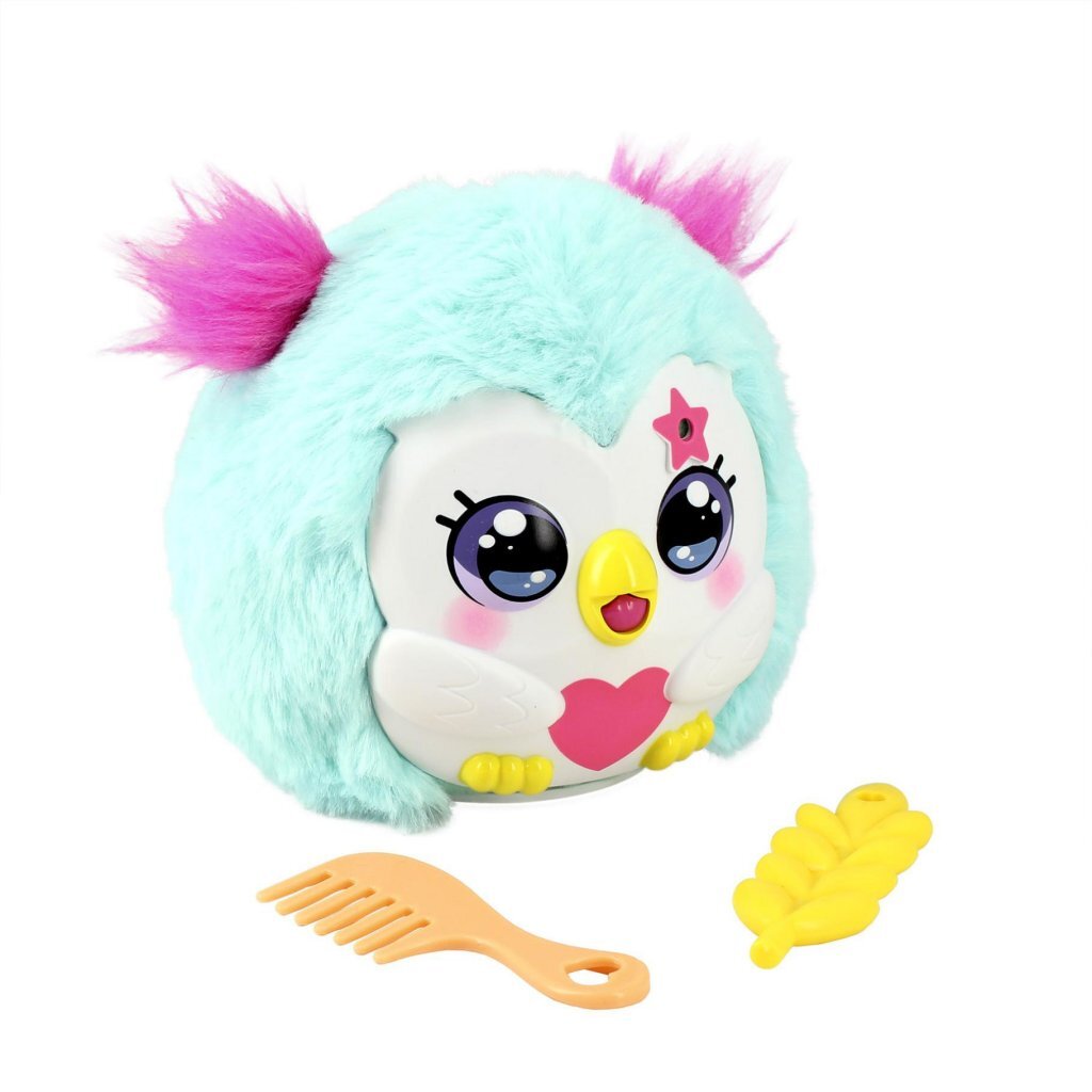 Jumbo Funtasy Family Plush Kiss Meez Owl + Sound Effects
