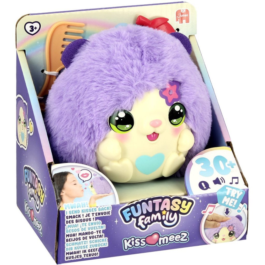Jumbo Funtasy Family Plush Kiss Meez Hamster + Sound Effects